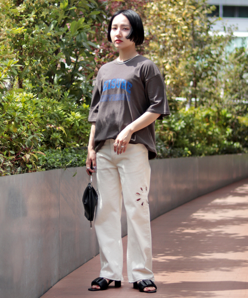 JOINT WORKS（ジョイントワークス）の「カレッジプリントTシャツ（Tシャツ/カットソー・レディース・ホワイト/ブラック/ブルー系その他・FREE）」の5枚目の写真