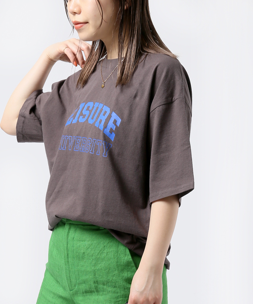 JOINT WORKS（ジョイントワークス）の「カレッジプリントTシャツ（Tシャツ/カットソー・レディース・ホワイト/ブラック/ブルー系その他・FREE）」の6枚目の写真