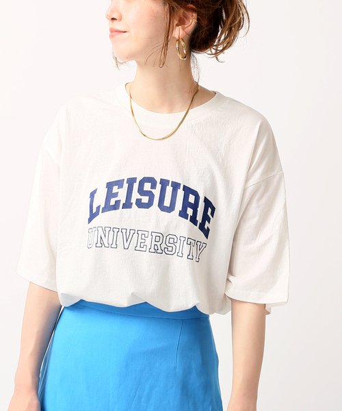 JOINT WORKS（ジョイントワークス）の「カレッジプリントTシャツ（Tシャツ/カットソー・レディース・ホワイト/ブラック/ブルー系その他・FREE）」の9枚目の写真