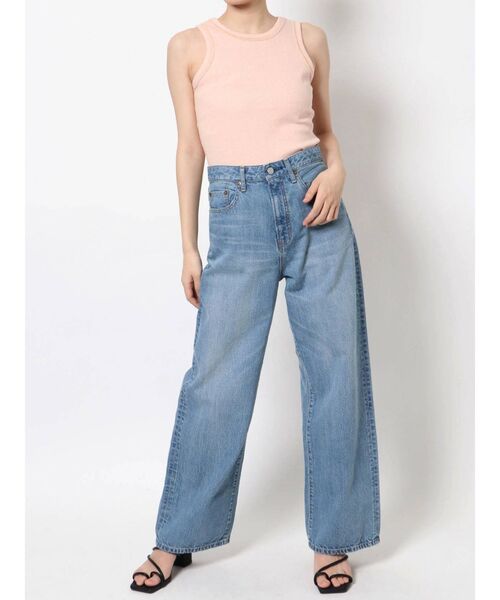 Ungrid(アングリッド)の「草木染テレコタンクトップ(タンクトップ・レディース・アイボリー/ピンク/オレンジ/グリーン/ブルー・FREE)」の8枚目の写真