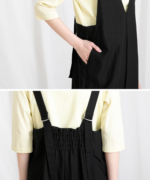 ☆新品未使用☆Gready Brilliant Ｖネックサロペット Gready Brilliant（グレディブリリアン）の「ドビーVサロペット