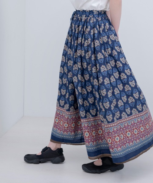 LUPILIEN（ルピリアン）の「Made in India◇綿ボイル　リバーシブルスカート（スカート・レディース・ブラック/ブラウン/レッド・FREE）」の3枚目の写真