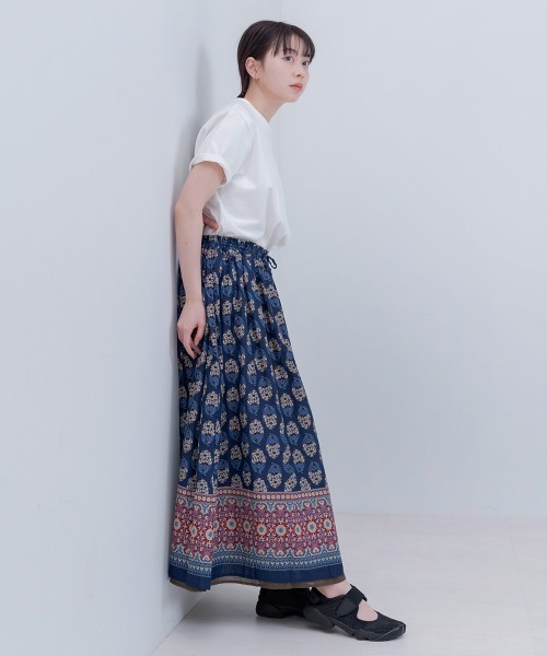 LUPILIEN（ルピリアン）の「Made in India◇綿ボイル　リバーシブルスカート（スカート・レディース・ブラック/ブラウン/レッド・FREE）」の7枚目の写真