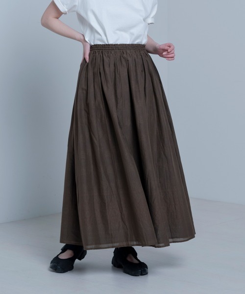 LUPILIEN（ルピリアン）の「Made in India◇綿ボイル　リバーシブルスカート（スカート・レディース・ブラック/ブラウン/レッド・FREE）」の9枚目の写真