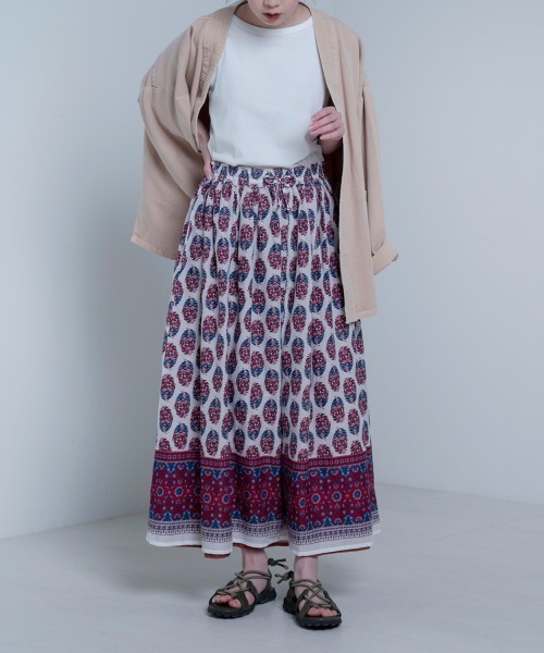 LUPILIEN（ルピリアン）の「Made in India◇綿ボイル　リバーシブルスカート（スカート・レディース・ブラック/ブラウン/レッド・FREE）」の13枚目の写真