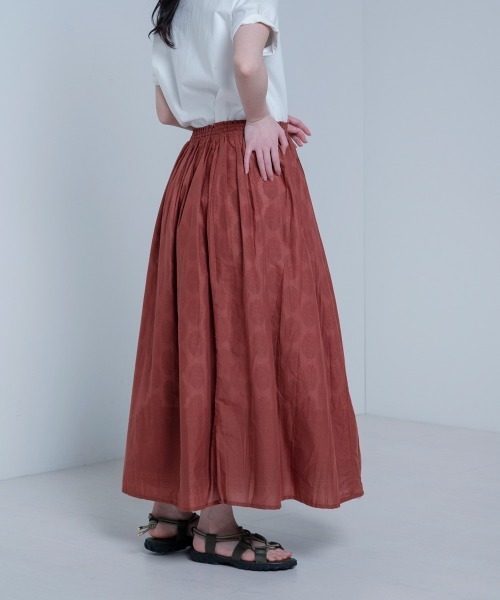 LUPILIEN（ルピリアン）の「Made in India◇綿ボイル　リバーシブルスカート（スカート・レディース・ブラック/ブラウン/レッド・FREE）」の15枚目の写真