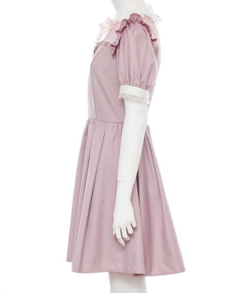 Secret Honey(シークレットハニー)の「フロントレースアップバイカラーワンピース(ワンピース・レディース・ピンク/グレー/ブラック・MEDIUM)」の12枚目の写真