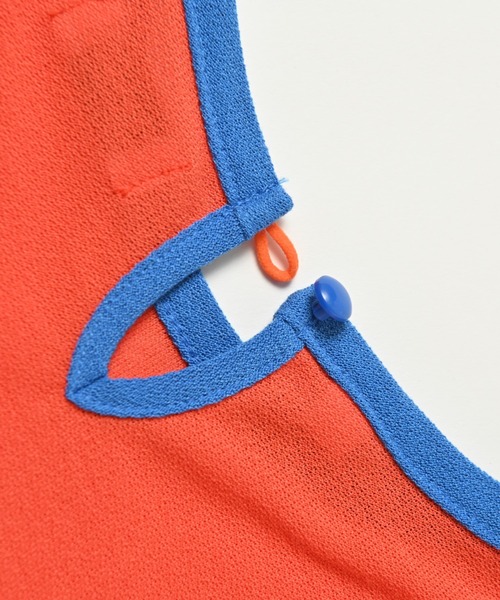 Life Support Products（ライフサポートプロダクツ）の「梨地アシンメトリーチュニック（80～150cm）（チュニック・キッズ・オレンジ/チャコール/グリーン・150/100/95/80/120/130/110/140/90）」の6枚目の写真