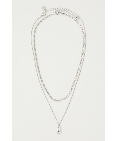 LAGUA GEM（ラグアジェム）の「INITIAL MOTIF N/C / イニシャルモチーフ ネックレスセット（ネックレス・レディース・ゴールド/シルバー・FREE）」の2枚目の写真