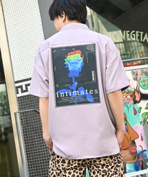 フォトバックプリント半袖シャツ