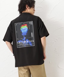 フォトバックプリント半袖シャツ