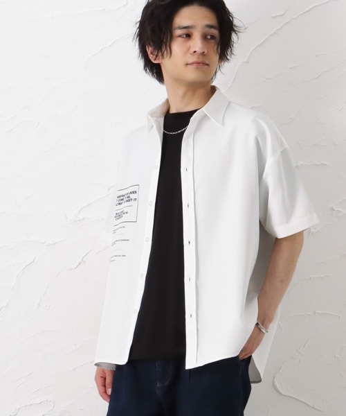 URBAN COLLECTION（アーバンコレクション）の「フォトバックプリント半袖シャツ（シャツ/ブラウス・メンズ・ピンク/ホワイト/ブルー/ブラック・L/M）」の11枚目の写真