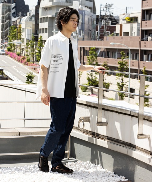 URBAN COLLECTION（アーバンコレクション）の「フォトバックプリント半袖シャツ（シャツ/ブラウス・メンズ・ピンク/ホワイト/ブルー/ブラック・L/M）」の19枚目の写真