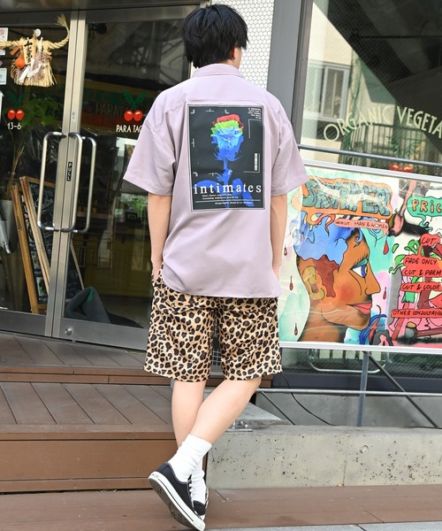 URBAN COLLECTION（アーバンコレクション）の「フォトバックプリント半袖シャツ（シャツ/ブラウス・メンズ・ピンク/ホワイト/ブルー/ブラック・L/M）」の7枚目の写真
