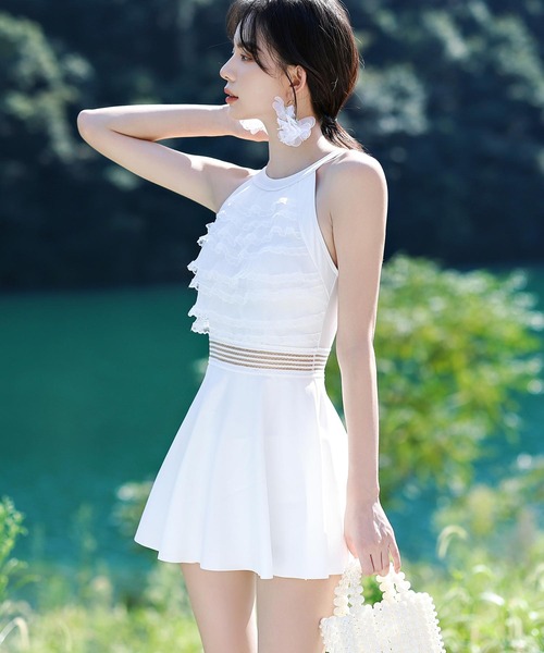 OSYAREVO（オシャレボ）の「レースフリル バックシャン