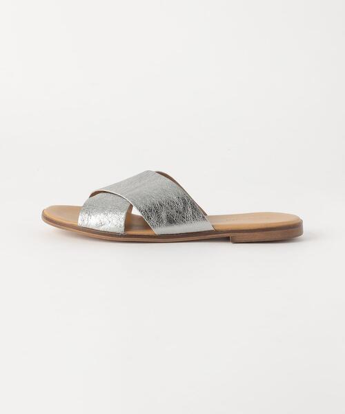 BE CALLEJON(ビーカジェホン)の「<BE CALLEJON>クロスサンダル(サンダル・レディース・シルバー/ナチュラル・39/38/37/36)」の3枚目の写真