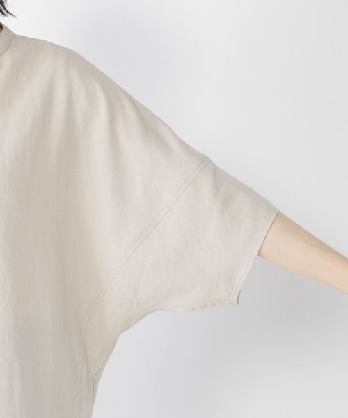 studio CLIP（スタディオクリップ）の「リネンレーヨンドルマンシャツ（シャツ/ブラウス・レディース・ピンク/カーキ/ライトグレー/ブラック・FREE）」の9枚目の写真