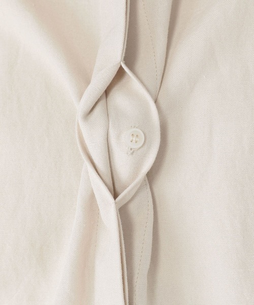 studio CLIP（スタディオクリップ）の「リネンレーヨンドルマンシャツ（シャツ/ブラウス・レディース・ピンク/カーキ/ライトグレー/ブラック・FREE）」の18枚目の写真