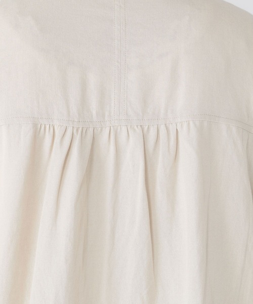 studio CLIP（スタディオクリップ）の「リネンレーヨンドルマンシャツ（シャツ/ブラウス・レディース・ピンク/カーキ/ライトグレー/ブラック・FREE）」の7枚目の写真