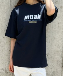 muahmuah(ムーア ムーア)/HALF LOWER PRINTING T-SHIRT
