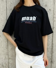 muahmuah(ムーア ムーア)/HALF LOWER PRINTING T-SHIRT