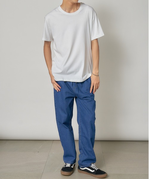 SETUP7（セットアップセブン）の「【SETUP7】ベーシックダウンショルダー半袖Tシャツ SCCH011（Tシャツ/カットソー・メンズ・ダークグレー/サックスブルー/ブラック/ホワイト・FREE）」の10枚目の写真