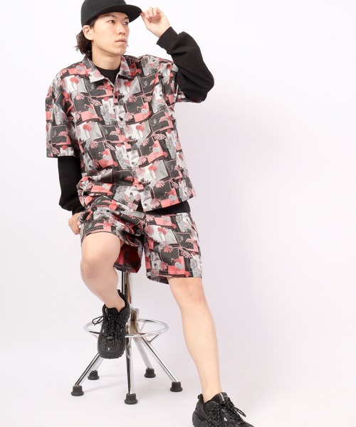 Revo.(レボ)の「Revo. レトロマルチジャガードSSシャツ(シャツ/ブラウス・メンズ・ブラック/グレー/ブルー・2/1)」の10枚目の写真