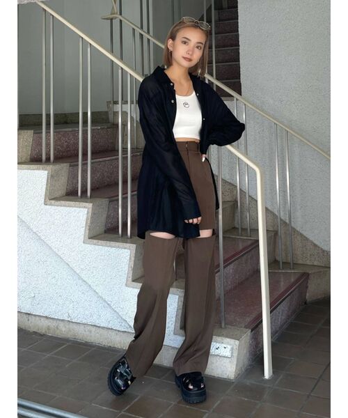 EMODA(エモダ)の「タンクカットアウトサンダル(サンダル・レディース・ブラック/ホワイト・SMALL/MEDIUM/LARGE)」の13枚目の写真