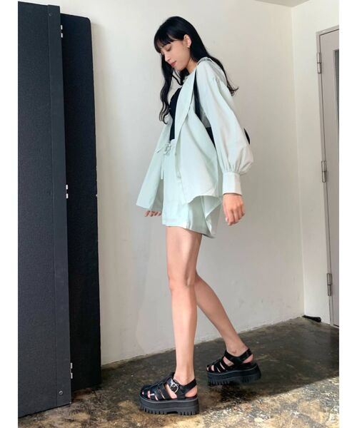 EMODA(エモダ)の「タンクカットアウトサンダル(サンダル・レディース・ブラック/ホワイト・SMALL/MEDIUM/LARGE)」の3枚目の写真