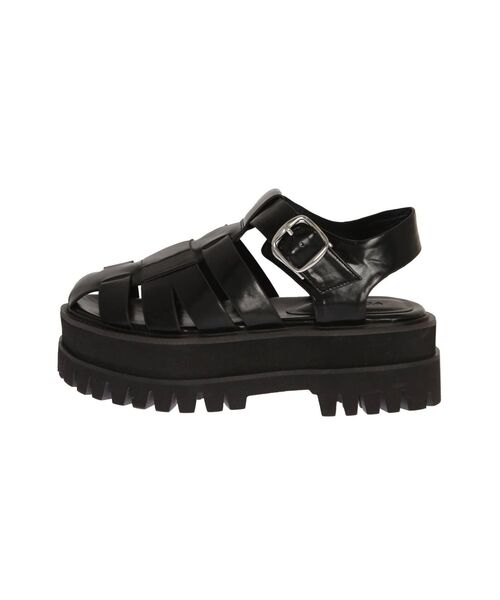 EMODA(エモダ)の「タンクカットアウトサンダル(サンダル・レディース・ブラック/ホワイト・SMALL/MEDIUM/LARGE)」の8枚目の写真
