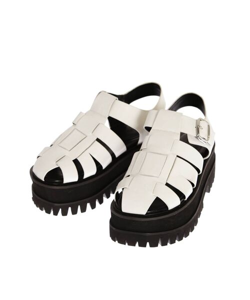 EMODA(エモダ)の「タンクカットアウトサンダル(サンダル・レディース・ブラック/ホワイト・SMALL/MEDIUM/LARGE)」の19枚目の写真