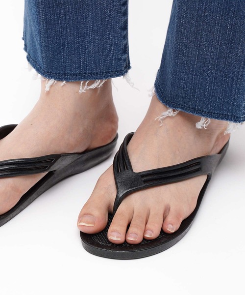 salle de bal（サルデバル）の「MARUNAKA / マルナカ  トングサンダル  ビーチサンダル ビーサン 便サン No 95 MKG（サンダル・レディース・オレンジ/ブラック/ベージュ・L/M）」の11枚目の写真