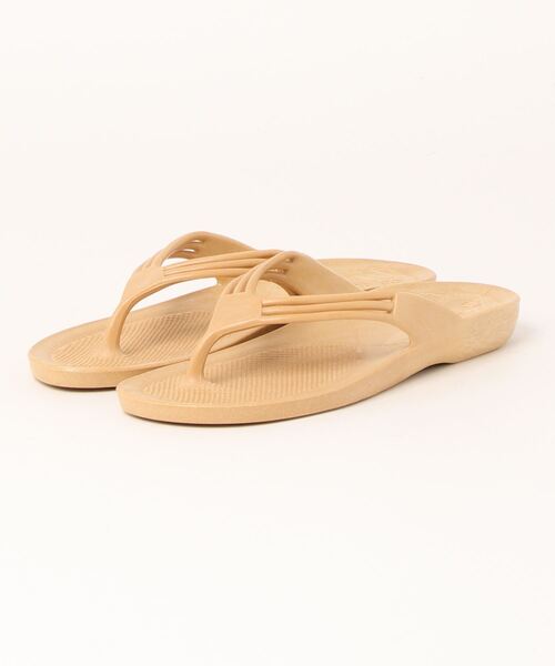 salle de bal（サルデバル）の「MARUNAKA / マルナカ  トングサンダル  ビーチサンダル ビーサン 便サン No 95 MKG（サンダル・レディース・オレンジ/ブラック/ベージュ・L/M）」の8枚目の写真