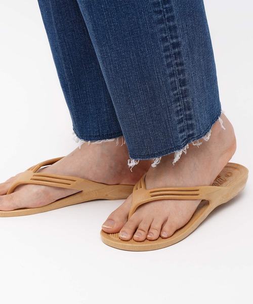 salle de bal（サルデバル）の「MARUNAKA / マルナカ  トングサンダル  ビーチサンダル ビーサン 便サン No 95 MKG（サンダル・レディース・オレンジ/ブラック/ベージュ・L/M）」の14枚目の写真