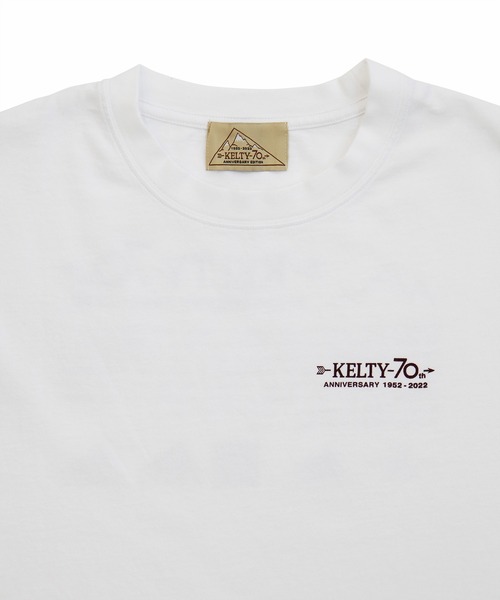 KELTY（ケルティ）の「【KELTY/ケルティ】70周年記念Tシャツ/KELTY 70TH Anniversary Tshirt（Tシャツ/カットソー・メンズ・ホワイト・MEDIUM/LARGE/X-LARGE）」の4枚目の写真