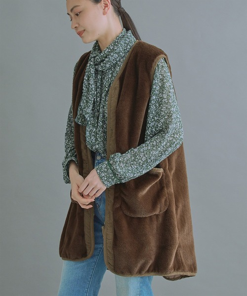 カーキ ベスト ECO FUR LINNER VEST kha:ki レディース 国内正規品 楽天市場】カーキ KHA:KI エコファーライナーベスト ECO FUR