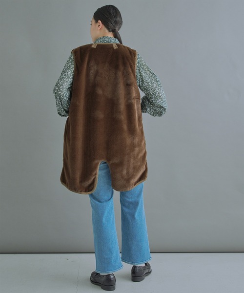 カーキ ベスト ECO FUR LINNER VEST kha:ki レディース 国内正規品 楽天市場】カーキ KHA:KI エコファーライナーベスト ECO FUR