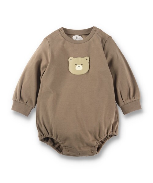 BRANSHES(ブランシェス)の「【あにまるシリーズ】発泡プリント長袖カバーオール(ロンパース・キッズ・ネイビー/ブラウン・70/80)」の12枚目の写真