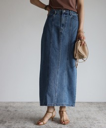 Bonjour Sagan | 【2022 S/S 新作】ステッチタイトデニムスカート(デニムスカート)