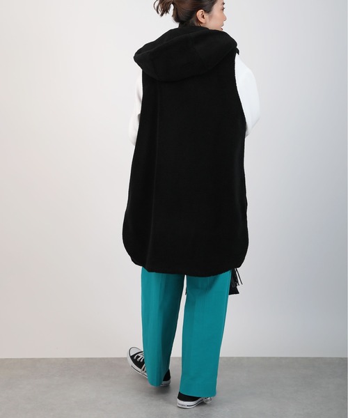 LUGIVA(ルギヴァ)の「ボアジレロングベスト(ベスト・レディース・オフホワイト/ブラック・M)」の10枚目の写真