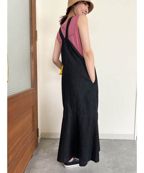 JUMELLE（ジュメロ）の「デニムジャンパースカート（ジャンパースカート・レディース・ブラック・FREE）」の11枚目の写真