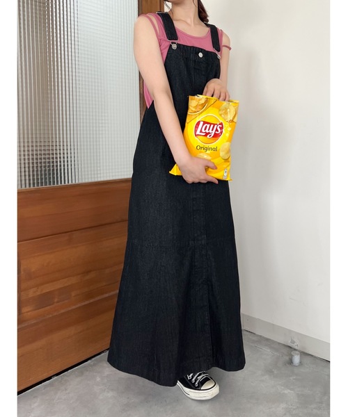 JUMELLE（ジュメロ）の「デニムジャンパースカート（ジャンパースカート・レディース・ブラック・FREE）」の20枚目の写真