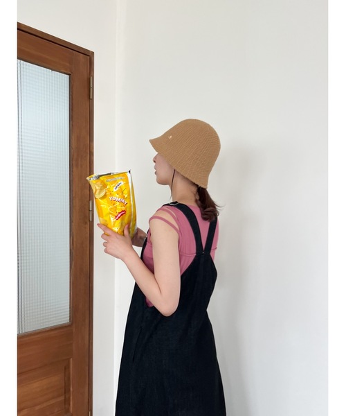 JUMELLE（ジュメロ）の「デニムジャンパースカート（ジャンパースカート・レディース・ブラック・FREE）」の6枚目の写真