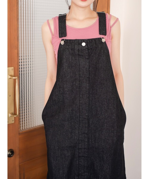 JUMELLE（ジュメロ）の「デニムジャンパースカート（ジャンパースカート・レディース・ブラック・FREE）」の22枚目の写真