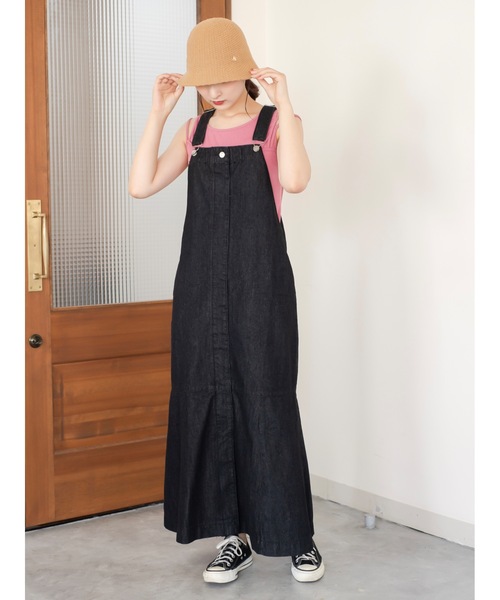 JUMELLE（ジュメロ）の「デニムジャンパースカート（ジャンパースカート・レディース・ブラック・FREE）」の12枚目の写真