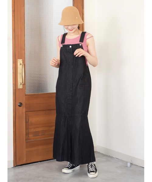 JUMELLE（ジュメロ）の「デニムジャンパースカート（ジャンパースカート・レディース・ブラック・FREE）」の17枚目の写真