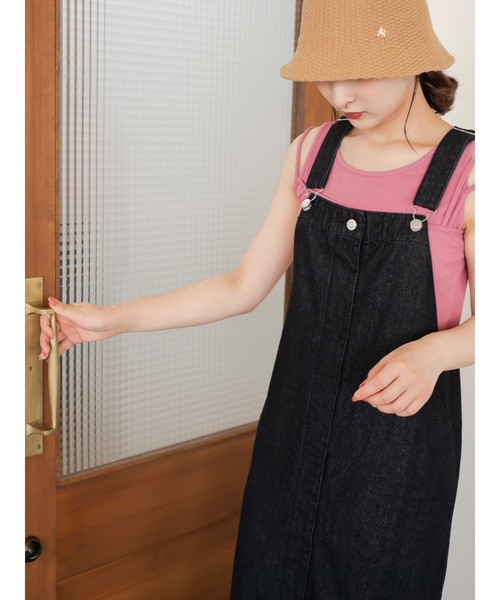 JUMELLE（ジュメロ）の「デニムジャンパースカート（ジャンパースカート・レディース・ブラック・FREE）」の18枚目の写真