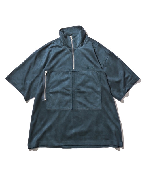 SUPPLIER(サプライヤー)の「SUPPLIER/サプライヤー QUARTER ZIP HALF SLEEVE ハーフジップ(Tシャツ/カットソー・メンズ・ダークブラウン/ブルー・M/L)」の17枚目の写真