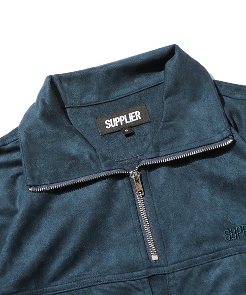 SUPPLIER(サプライヤー)の「SUPPLIER/サプライヤー QUARTER ZIP HALF SLEEVE ハーフジップ(Tシャツ/カットソー・メンズ・ダークブラウン/ブルー・M/L)」の3枚目の写真