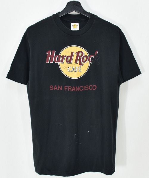 90'S HARD ROCK CAFE Hard Rock Cafe Advertising T-shirt Made in USA Men's L Vintage cotton black type Vintage Second Hand